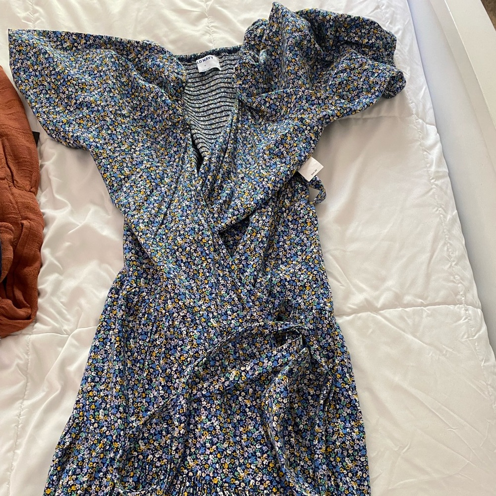 Floral Old Navy Wrap Dress